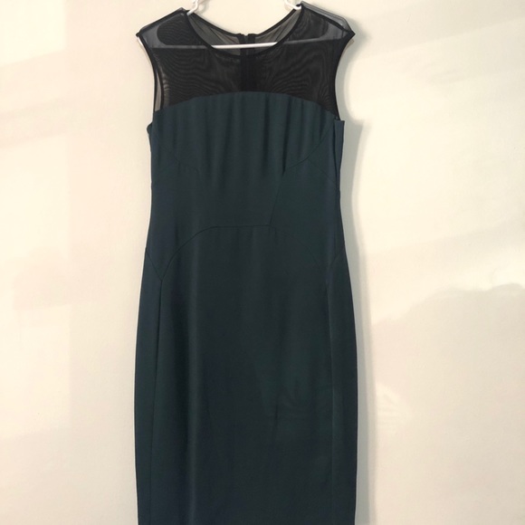 reiss dark green dress